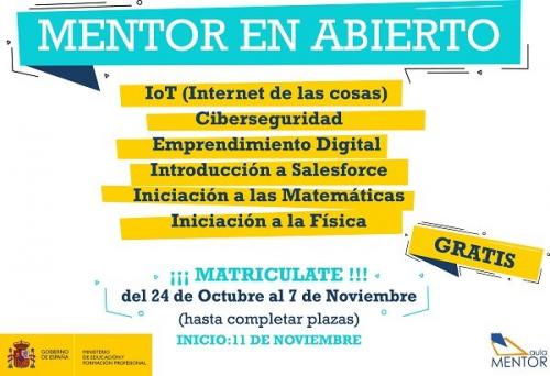 Hoy se abre el plazo para los cursos gratuitos de Aula Mentor