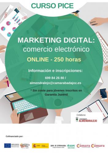 Ayuntamiento y Cámara de Comercio impulsan un curso de Marketing Digital de 250 horas