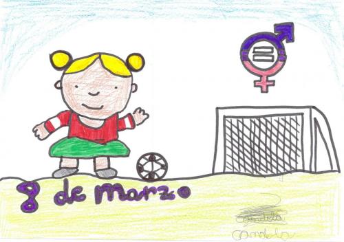 Candela Espinosa, del CEIP Montero de Espinosa, gana el concurso de dibujo del Día de la Mujer