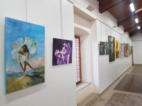 La exposición de pintura con los trabajos del concurso 