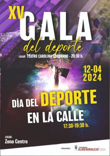 XV GALA DEL DEPORTE DE ALMENDRALEJO Y DÍA DEL DEPORTE EN LA CALLE